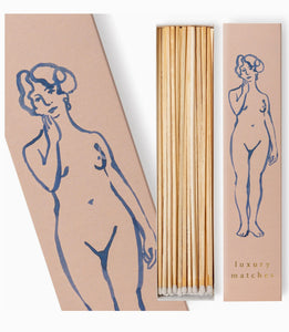 Nude Luxury Matches By Wanderlust Paper Co. Long Matchbox
