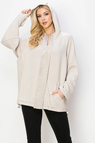 Image of Kari Pointe Knit Hoodie Jacket