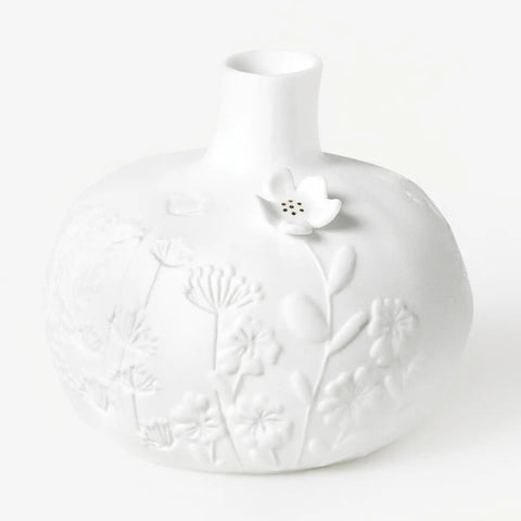 Picture Stories Porcelain Vase - Flower Garden