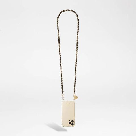 Image of Lou phone chain metal black gold