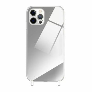 iPhone 13/14 Pro Shockproof mirror case with transparent silicone rings