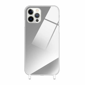 Mirrored shockproof iPhone 12/12 Pro case with transparent silicone rings