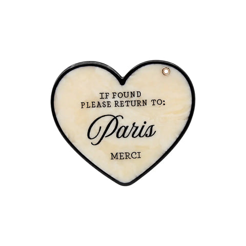 Image of Hand-Painted Please Return To City Compact Mirror | Eco-Friendly