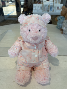 Custom Leola Bear Medium- Pink PJ's Eye Mask