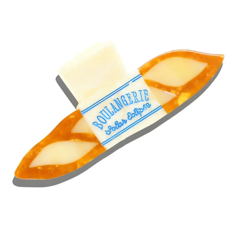 Hand-Painted Boulangerie Baguette Claw Hair Clip | Eco-Friendly
