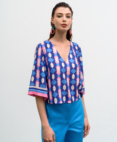 Image of Printed Blouse