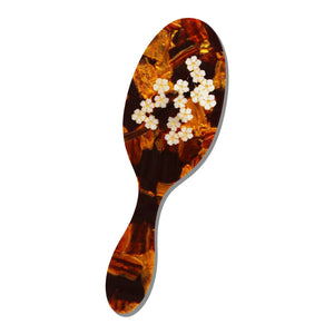 Hand-Painted Brown Sakura Blossom Brush | Eco-Friendly