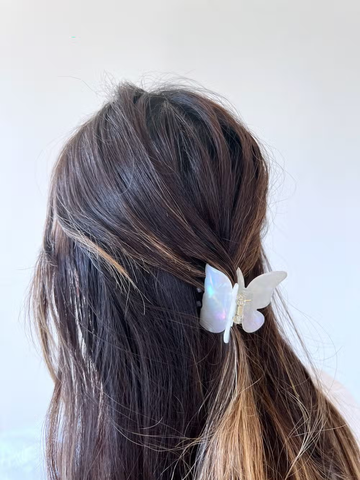 Image of Pink Butterfly Claw Hair Clip