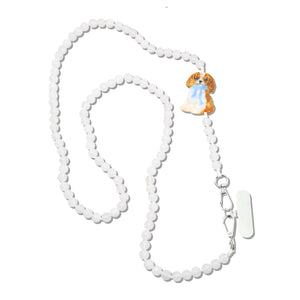 Hand-Painted King Charles Crossbody Phone Chain