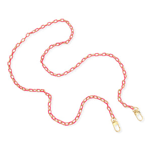 Hot Pink and Gold Crossbody Chain