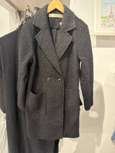 Cardigan long boucle