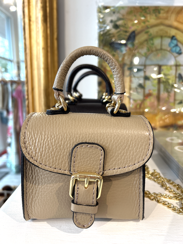 Image of Small Purse Charm-Taupe