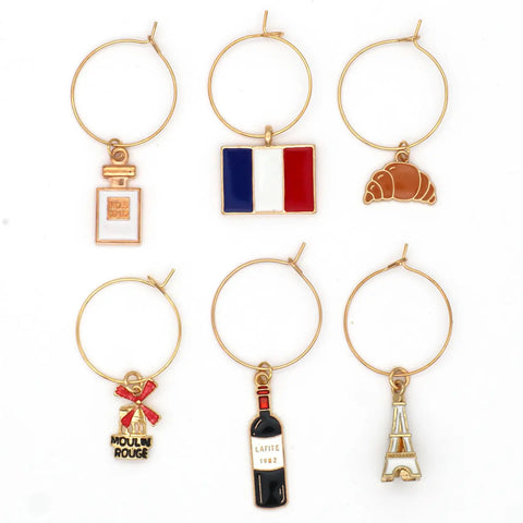 Image of French Wine Charms | Parisian Chic