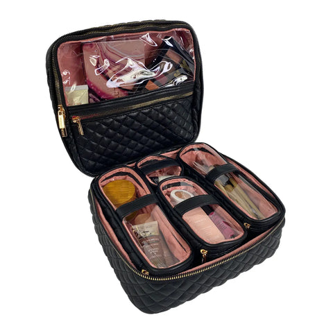 Image of Mini Diva Makeup Case - Timeless Quilted