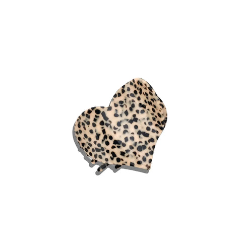 Handmade Heart Lay Down Claw Clip | Eco-Friendly