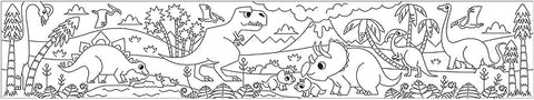 Image of Coloring Roll : Might Dinosaurs