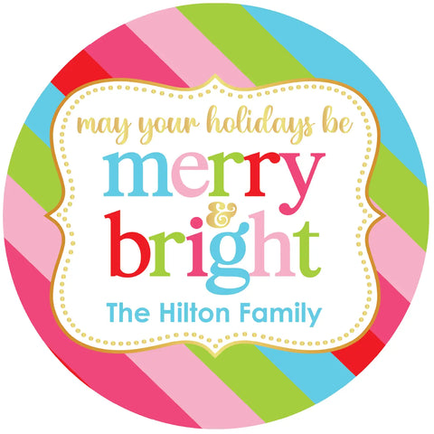 Image of Personalized Christmas Cookies- Merry and Bright