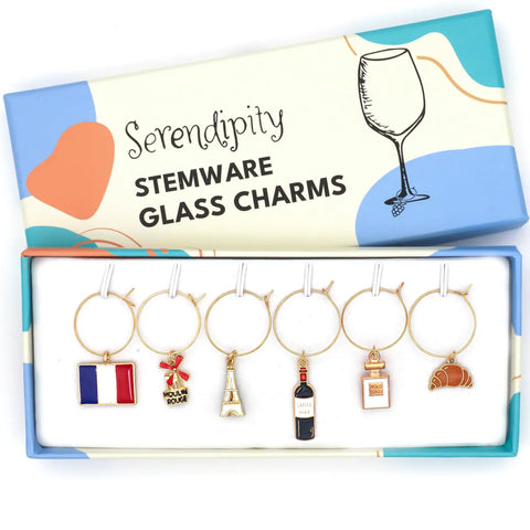 Image of French Wine Charms | Parisian Chic