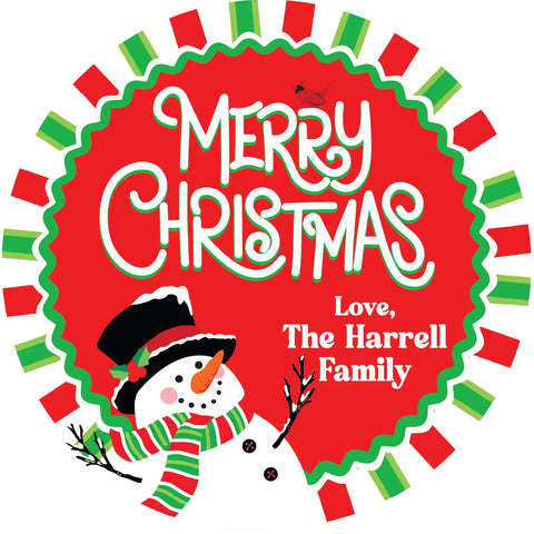 Personalized Christmas Cookies- Merry Christmas