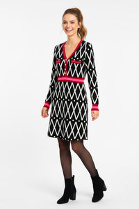 V-Neck Knit Dress - Beatrice