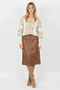 NADINE knit and lurex sweater