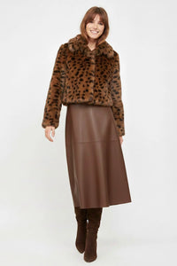 GALAPAGOS short faux fur jacket
