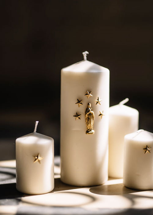 Candle decoration - Ave Maria