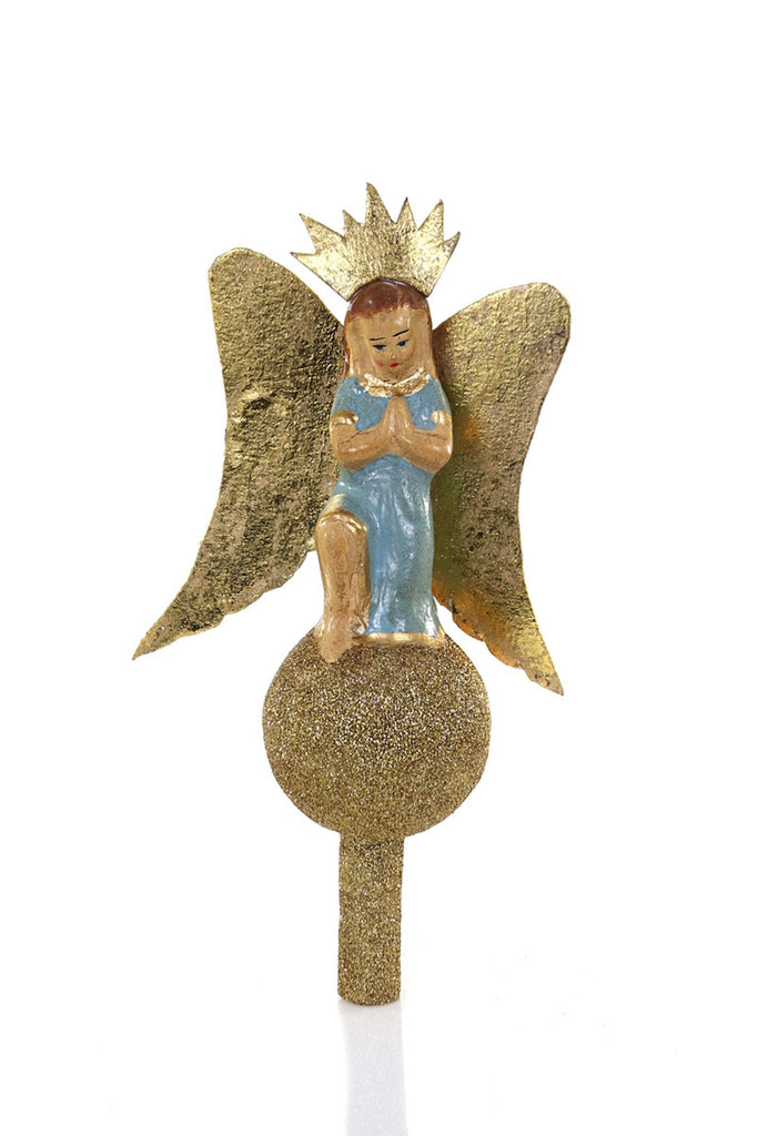 Vintage Angel Tree Topper Gold