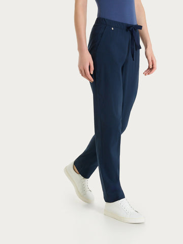 Jogger pants with pockets - Ocean Blue