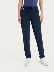 Jogger pants with pockets - Ocean Blue