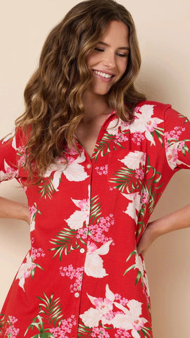 Image of Flora Festiva Pima Knit Night Shirt