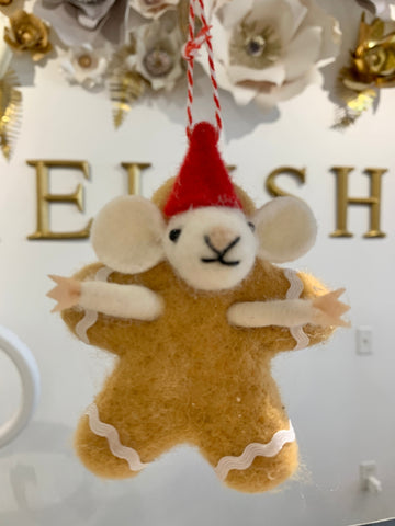 Gingerbread Mouse Ornament