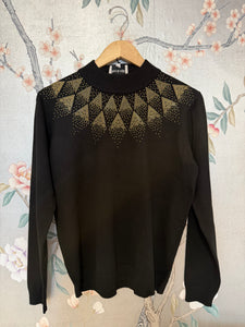 Black and Gold Sweater