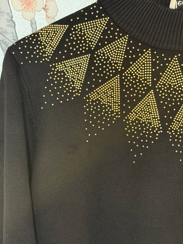 Image of Black and Gold Sweater