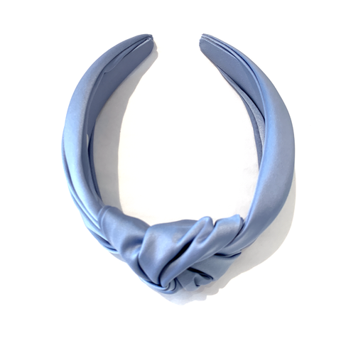 Image of Light Blue Satin Headband