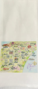 Kitchen Towel- New Orleans Map