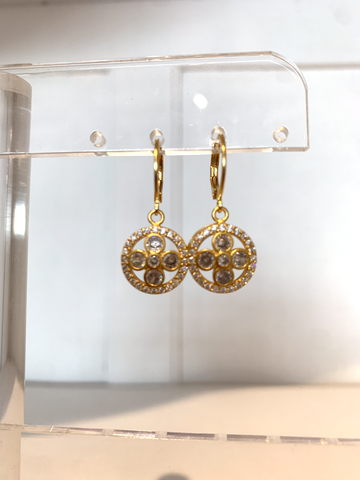Image of Flower Circle Earring