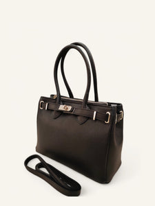 Black Buckle Tote - Large