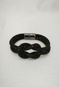 Rhinestone Bracelet- Black