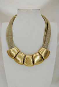 Gold Mesh Necklace
