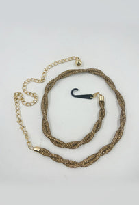 Rhinestone Belt -Gold