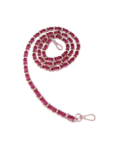 Leather Phone Chain- Prune