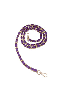 Leather Phone Chain- Purple
