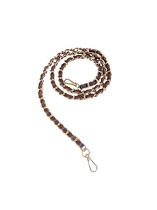 Leather Phone Chain- Chocolate