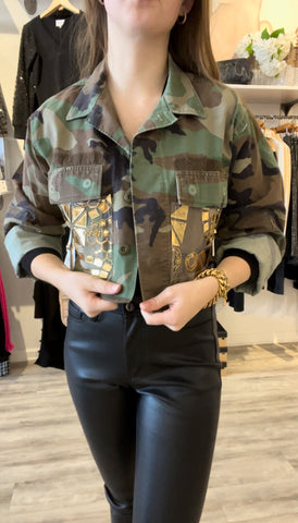 Image of Army Jacket Gold Mesh