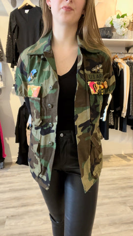 Army Jacket Sequin Back