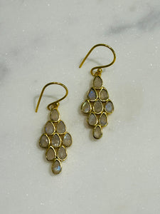 Isla Earring- Pink Quartz