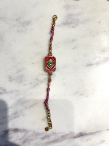 Sacred Heart Bracelet- Pink
