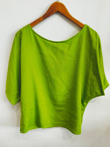 Simple Oversized Blouse in Green