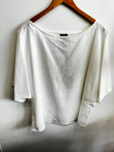 Simple Oversized Blouse in White